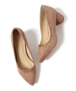 B:MING by BEAMS / フェイクスエード チャンキーパンプス