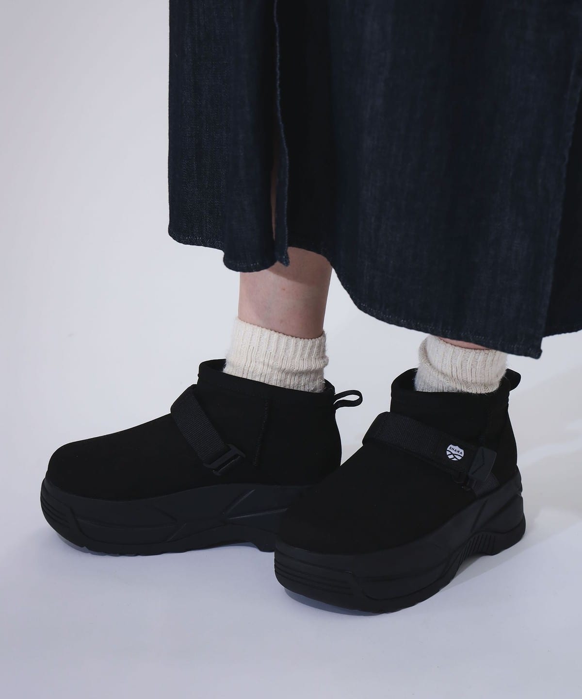 SHAKA シャカ / SHORT MOUTON BOOTIE CHUNKY(23 25cm) シューズ WOMEN BLACK 5 SHAKA シャカ / SHORT MOUTON BOOTIE CHUNKY(23 25cm) シューズ WOMEN BLACK 5