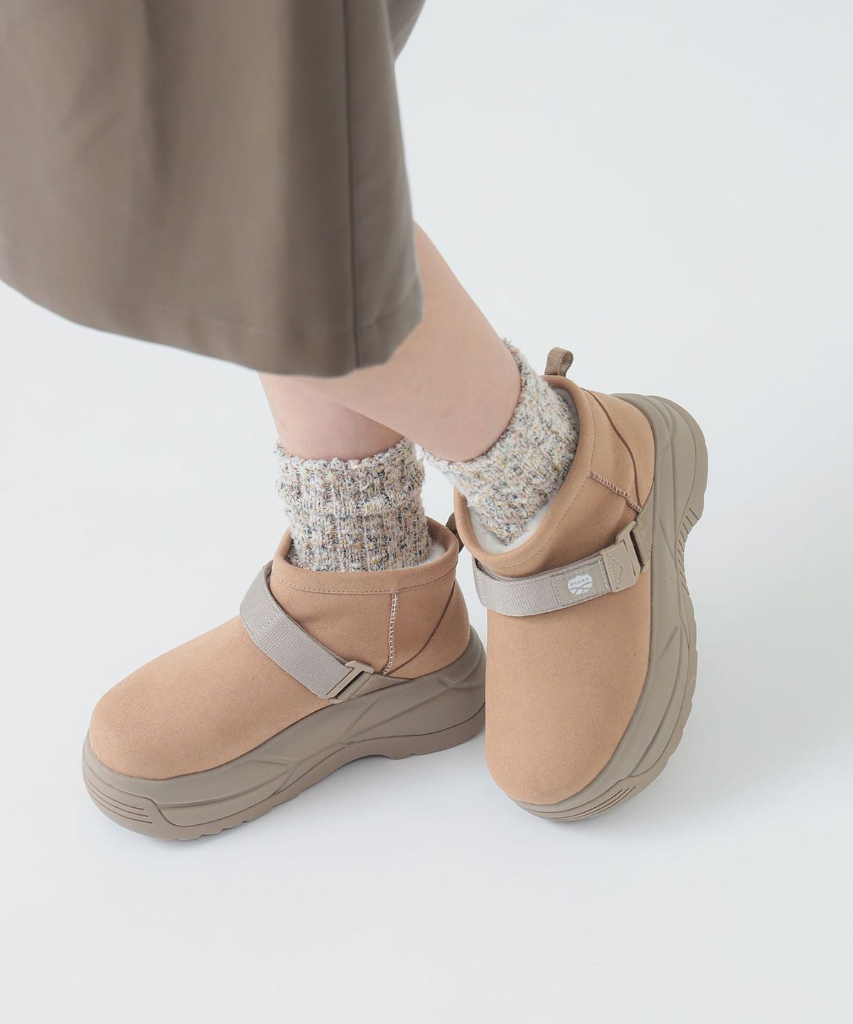 SHAKA シャカ / SHORT MOUTON BOOTIE CHUNKY(23 25cm) シューズ WOMEN TAN/TAUPE 5 SHAKA シャカ / SHORT MOUTON BOOTIE CHUNKY(23 25cm) シューズ WOMEN TAN/TAUPE 5