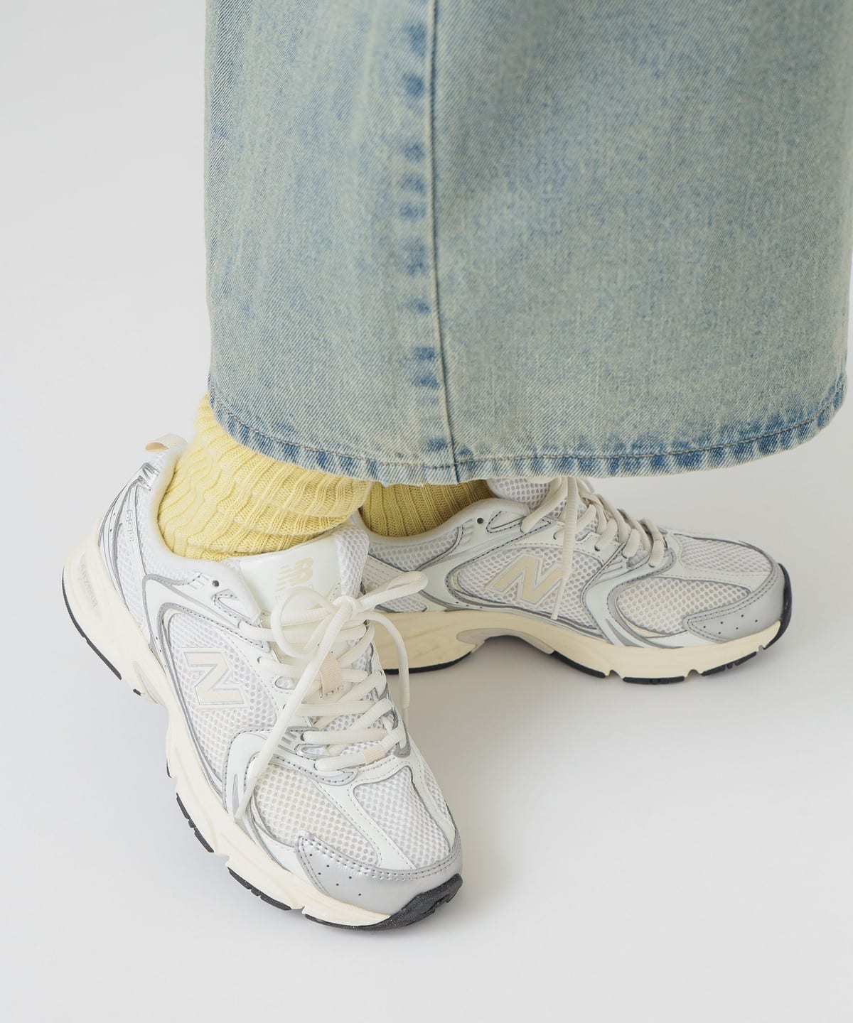 New Balance / U530ESB シューズ WOMEN SILVER/LINEN 24.5（US 6.5）