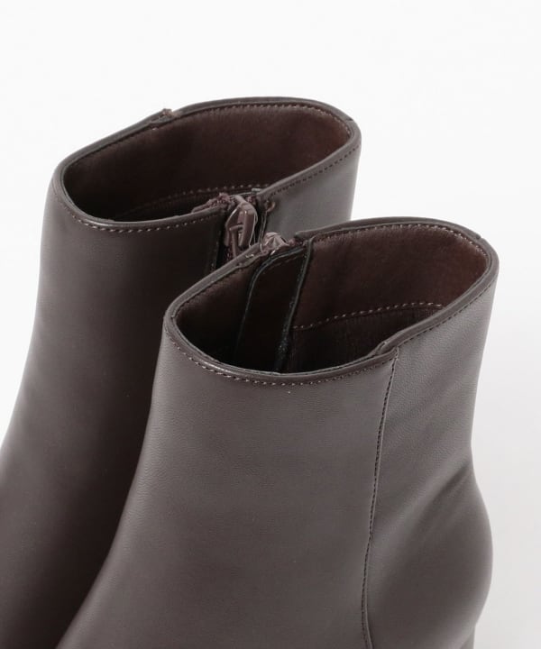 ショートブーツ　ダークブラウン　レディース　B:MING by Beams B:MING by BEAMS（ビーミング by ビームス）ショートブーツ