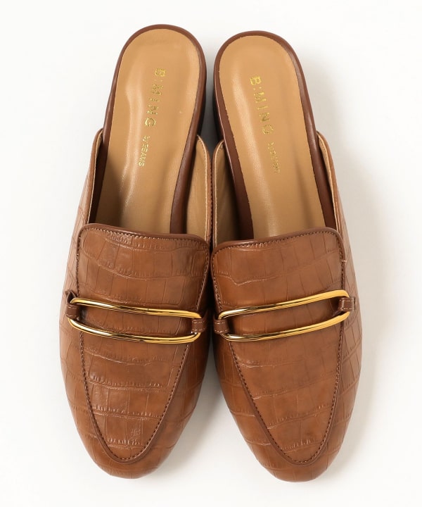 B:MING by BEAMS（ビーミング by ビームス）型押し ローファー