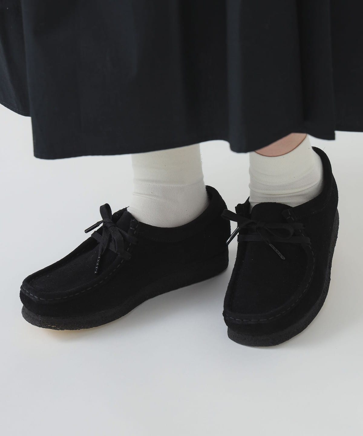 Clarks クラークス / Wallabee(約23.5 24.5cm) シューズ WOMEN BLACK SUEDE 5(約24cm) Clarks クラークス / Wallabee(約23.5 24.5cm) シューズ WOMEN BLACK SUEDE 5(約24cm)