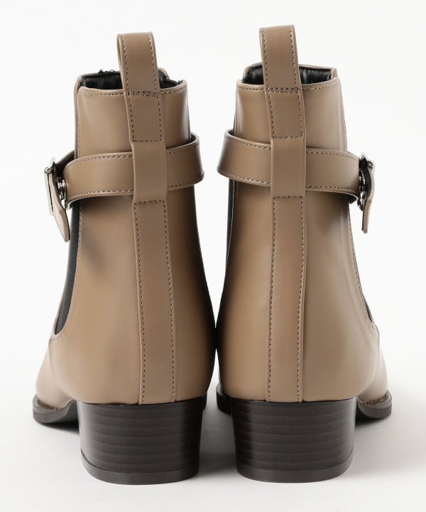 ショートブーツ　ダークブラウン　レディース　B:MING by Beams B:MING by BEAMS（ビーミング by ビームス）ショートブーツ