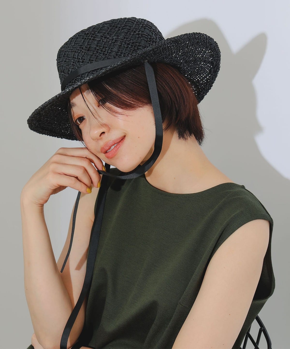 【新品】BATONER ペーパー ニット ハット 黒 beams 新品】BATONER ペーパー ニット ハット 黒 beams - メルカリ