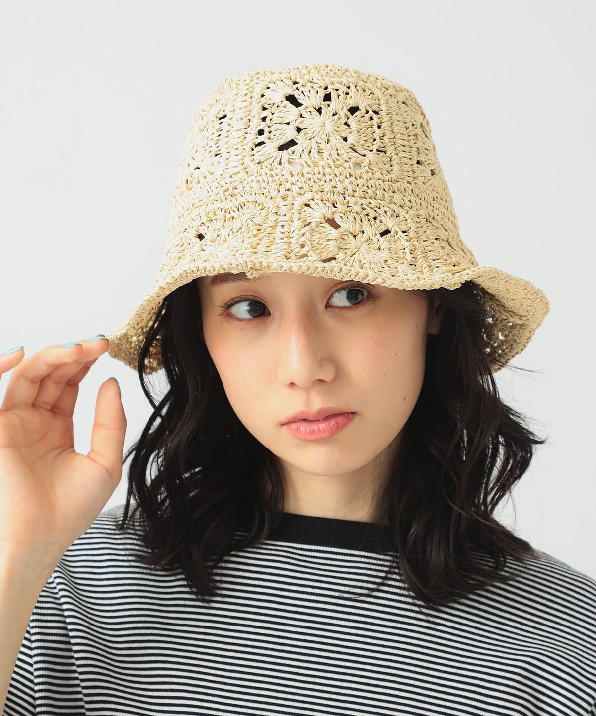 【6/25新規値下げ】CONTROL FREAK コントロール フリーク / ペーパー柄編み バケットハット 帽子 WOMEN IVORY ONE SIZE 【6/25新規値下げ】CONTROL FREAK コントロール フリーク / ペーパー柄編み バケットハット 帽子 WOMEN IVORY ONE SIZE
