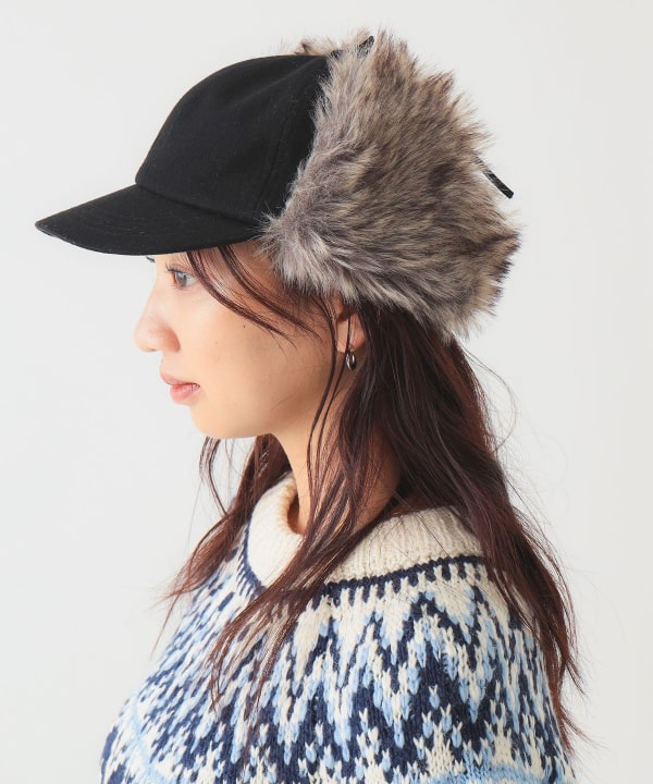 BONCOURA 帽子 キャップ フリーサイズ 本革　ヘリンボーン BONCOURA 帽子 キャップ フリーサイズ 本革 ヘリンボーン