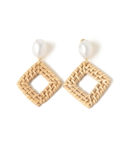 B:MING by BEAMS / スクエアラタン イヤリング