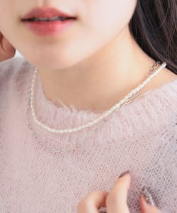 フェイクパール チェーン ネックレス