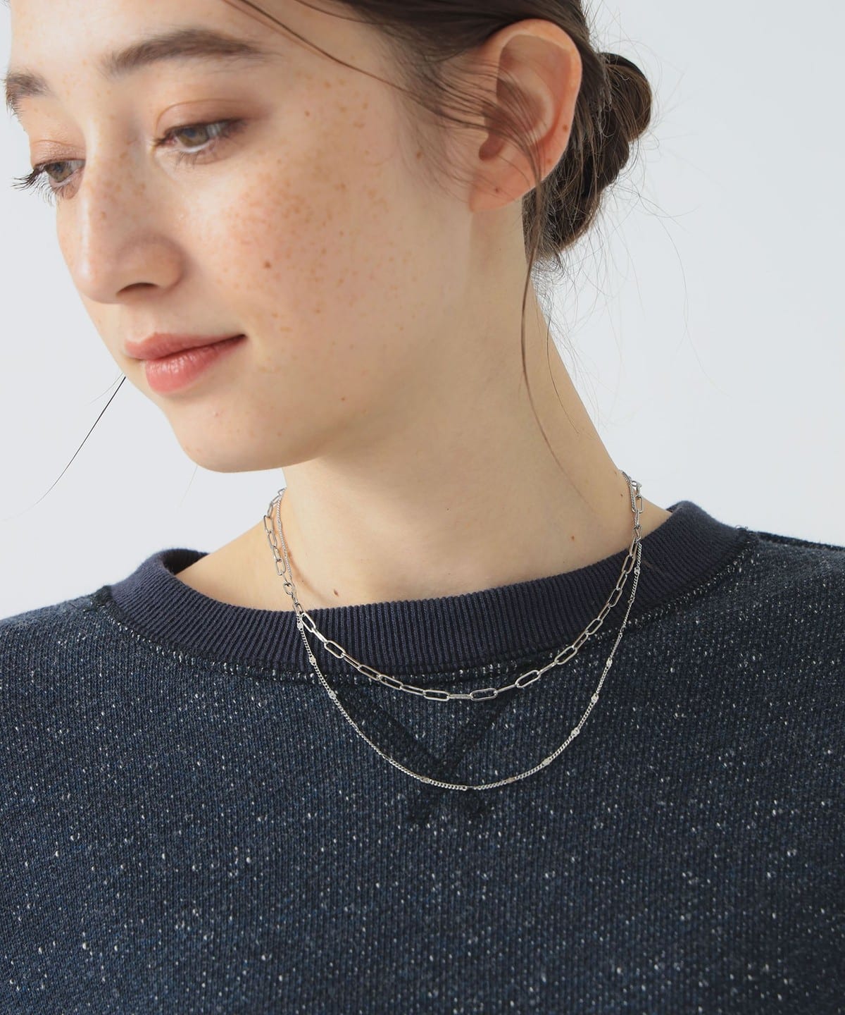 レイヤー ネックレス アクセサリー WOMEN SILVER ONE SIZE レイヤー ネックレス アクセサリー WOMEN SILVER ONE SIZE