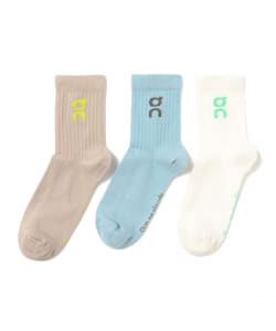 On / Logo Sock High 3P（22～24.5cm）