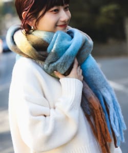 ▲B:MING by BEAMS / MIXチェック マフラー