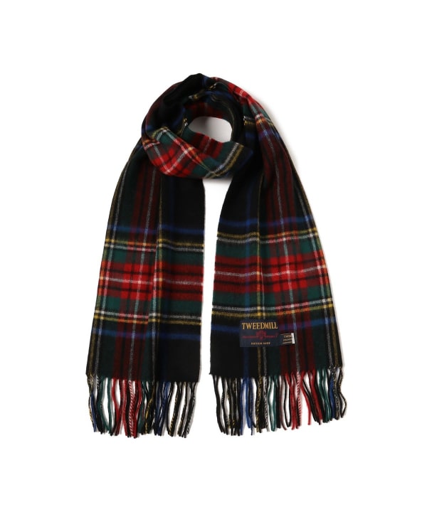 ツイードミル ストール ショール マフラー BEAMS 新品タグ付き TWEED MILL ツイードミル マフラー Lambswool Knee throw check