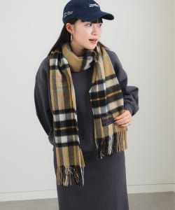 TWEED MILL / チェック ウール ストール