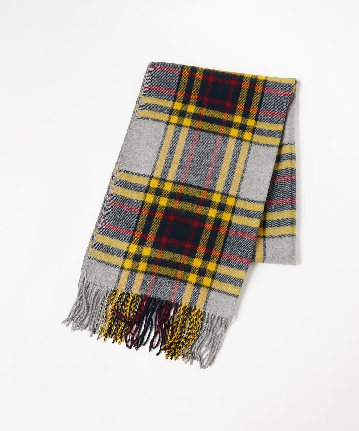 ビームス 完売 ウール チェック ストール 新品 タグ付き B：MING by BEAMS（ビーミング by ビームス） ストール マフラー