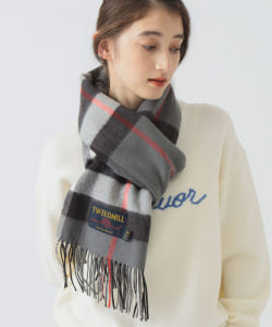 TWEED MILL / チェック ウール ストール