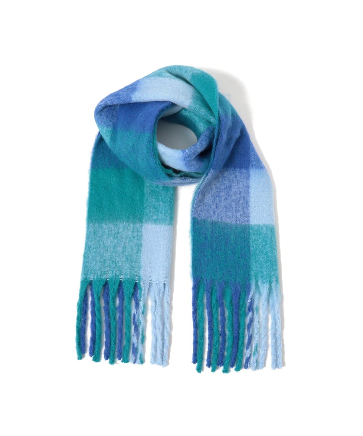チェック ストール ファッション雑貨 WOMEN BLUE ONE SIZE チェック ストール ファッション雑貨 WOMEN BLUE ONE SIZE