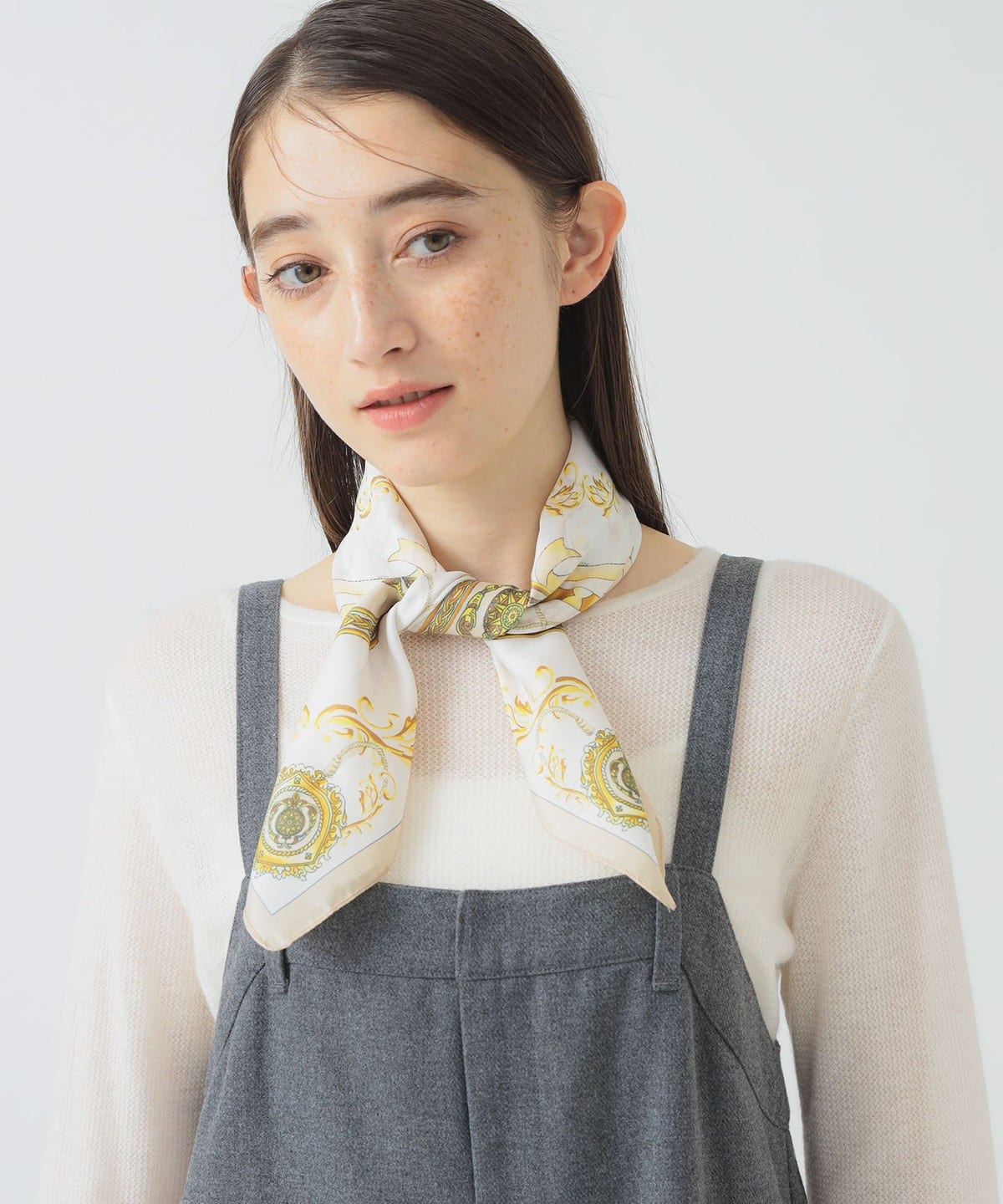 クラシック スカーフ ファッション雑貨 WOMEN CREAM ONE SIZE