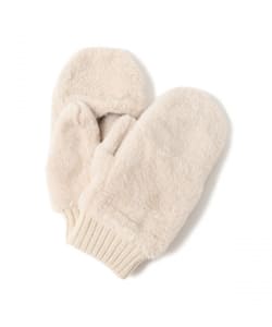 フェイク ファー ミトン