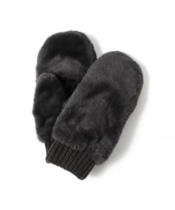 フェイク ファー ミトン