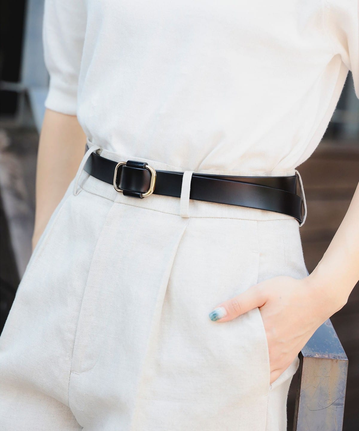 23mm ピンレス ベルト ファッション雑貨 WOMEN BLACK ONE SIZE 23mm ピンレス ベルト ファッション雑貨 WOMEN BLACK ONE SIZE