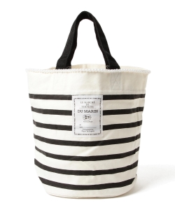 LE MARCHE DE VIMPETS PARIS / パール付ボーダー トートバッグ