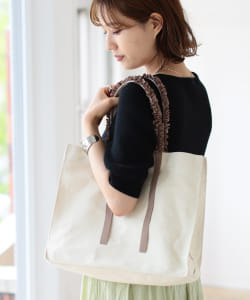 B:MING by BEAMS / フリルハンドル スクエアバッグ (Mサイズ)