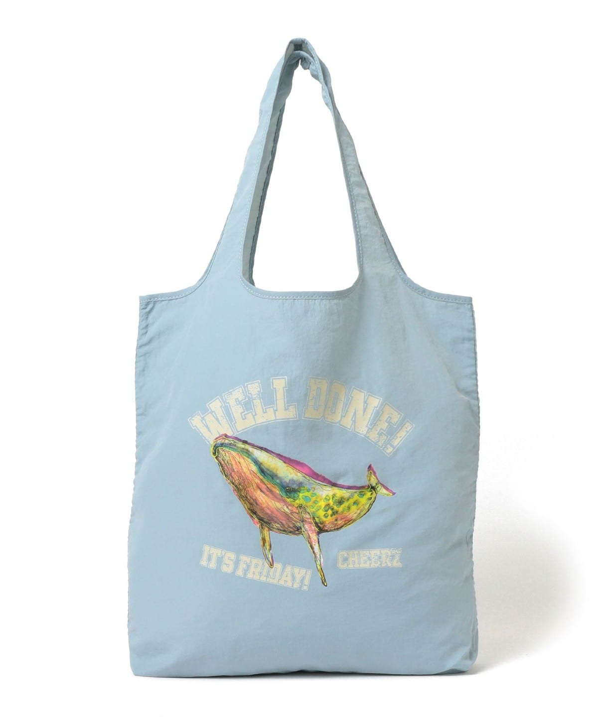 北村直登 プリント BAG バッグ WOMEN SAX ONE SIZE 北村直登 プリント BAG バッグ WOMEN SAX ONE SIZE