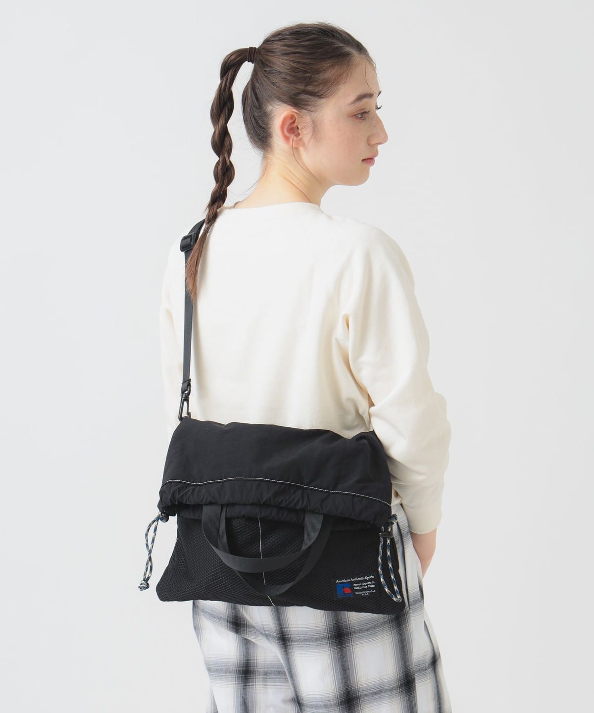 【別注】RUSSELL ATHLETIC ラッセルアスレチック / 2WAY トートバッグ バッグ WOMEN BLACK ONE SIZE 【別注】RUSSELL ATHLETIC ラッセルアスレチック / 2WAY トートバッグ バッグ WOMEN BLACK ONE SIZE