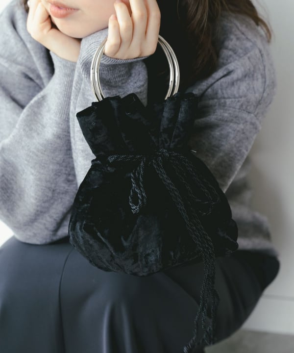 B:MING by BEAMS（ビーミング by ビームス）BAGMATI / 巾着 ベロア