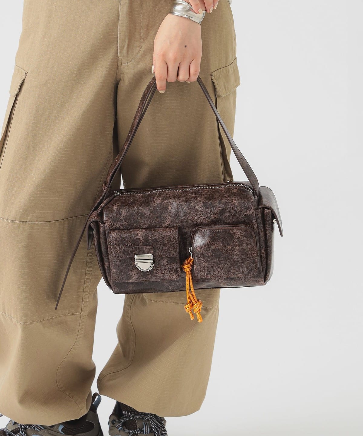 Casselini キャセリーニ / キューブ ポケット バッグ バッグ WOMEN BROWN ONE SIZE Casselini キャセリーニ / キューブ ポケット バッグ バッグ WOMEN BROWN ONE SIZE
