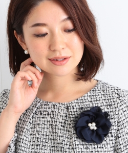 B:MING by BEAMS / サテンフラワーコサージュ