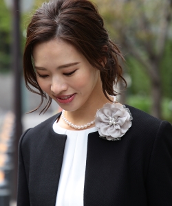 B:MING by BEAMS / サテンフラワー コサージュ 19MO▲