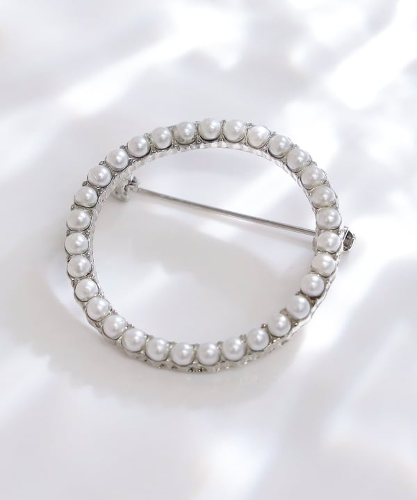 B:MING by BEAMS（ビーミング by ビームス）パール サークル ブローチ