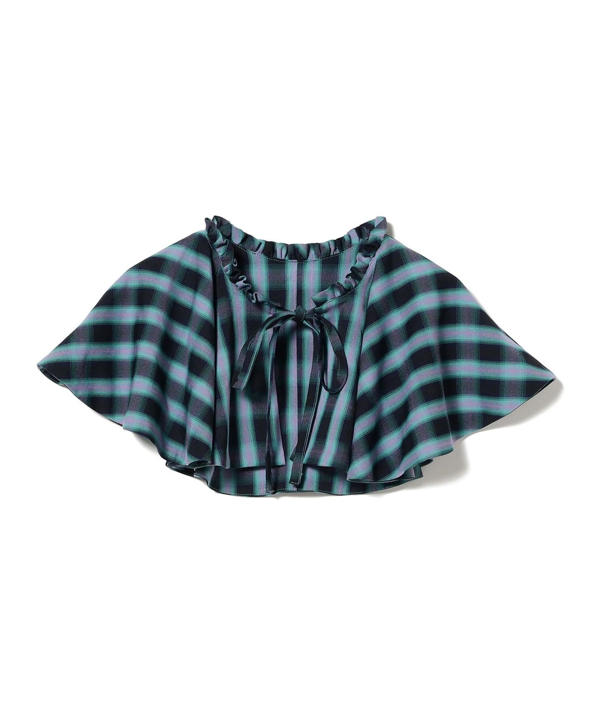チェック つけ襟 財布・小物 WOMEN PURPLE ONE SIZE チェック つけ襟 財布・小物 WOMEN PURPLE ONE SIZE