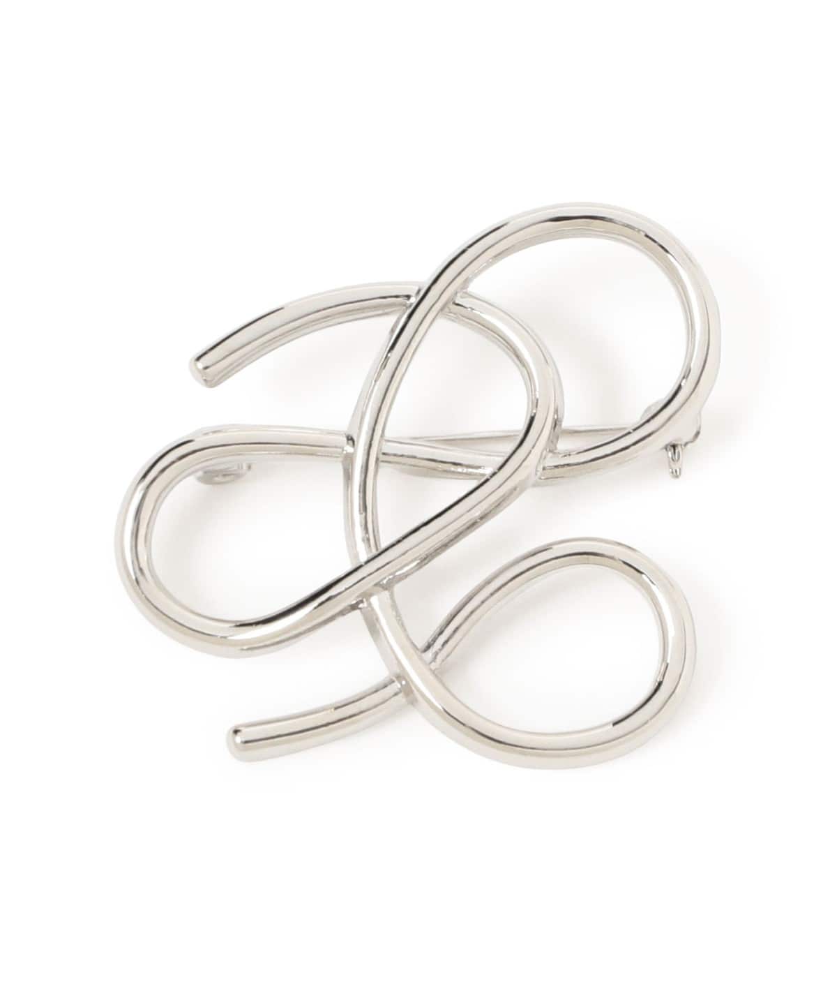 ニュアンスカーブ ブローチ アクセサリー WOMEN SILVER ONE SIZE ニュアンスカーブ ブローチ アクセサリー WOMEN SILVER ONE SIZE