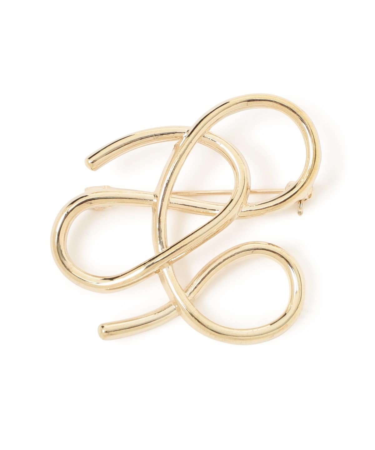 ニュアンスカーブ ブローチ アクセサリー WOMEN GOLD ONE SIZE