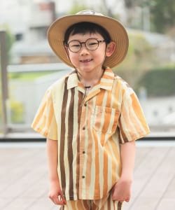 B:MING by BEAMS / 童裝 多色直條紋 短袖 襯衫（100～140cm）