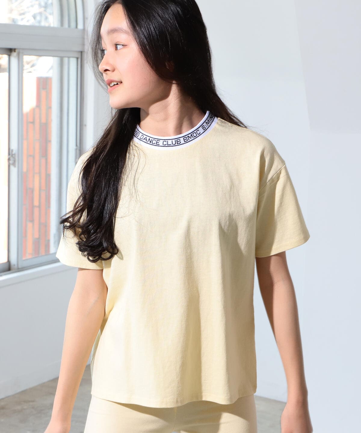 ネックロゴ Tシャツ(130~160cm) Tシャツ・カットソー BABY YELLOW 140 ネックロゴ Tシャツ(130~160cm) Tシャツ・カットソー BABY YELLOW 140