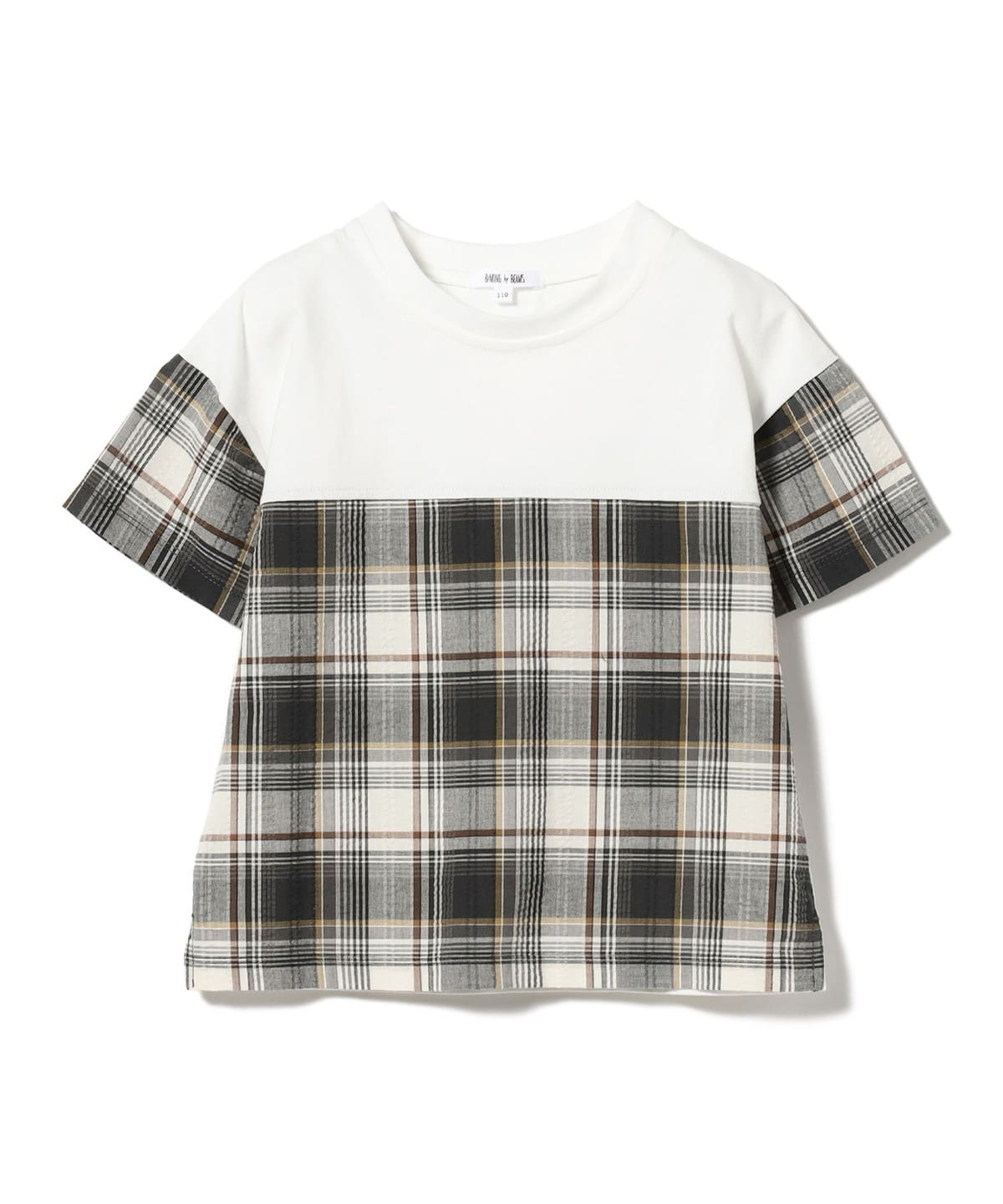 チェック サッカー コンビ Tシャツ(100 140cm) Tシャツ・カットソー MADRAS 140 チェック サッカー コンビ Tシャツ(100 140cm) Tシャツ・カットソー MADRAS 140
