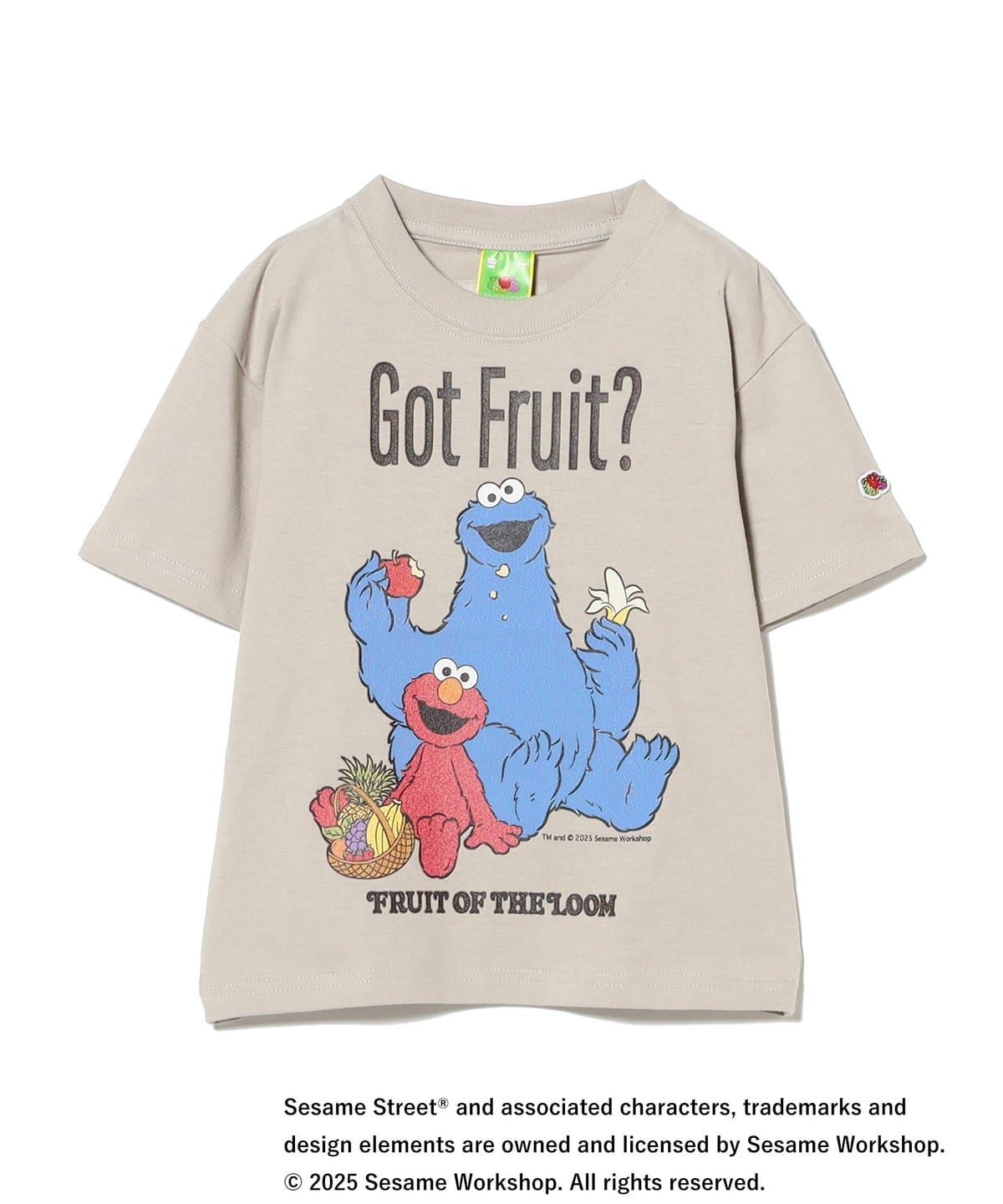 FRUIT OF THE LOOM フルーツオブザルーム / セサミストリート プリント Tシャツ ① 2025SS(100 140cm) Tシャツ・カットソー クレージュ 110 FRUIT OF THE LOOM フルーツオブザルーム / セサミストリート プリント Tシャツ ① 2025SS(100 140cm) Tシャツ・カットソー クレージュ 110