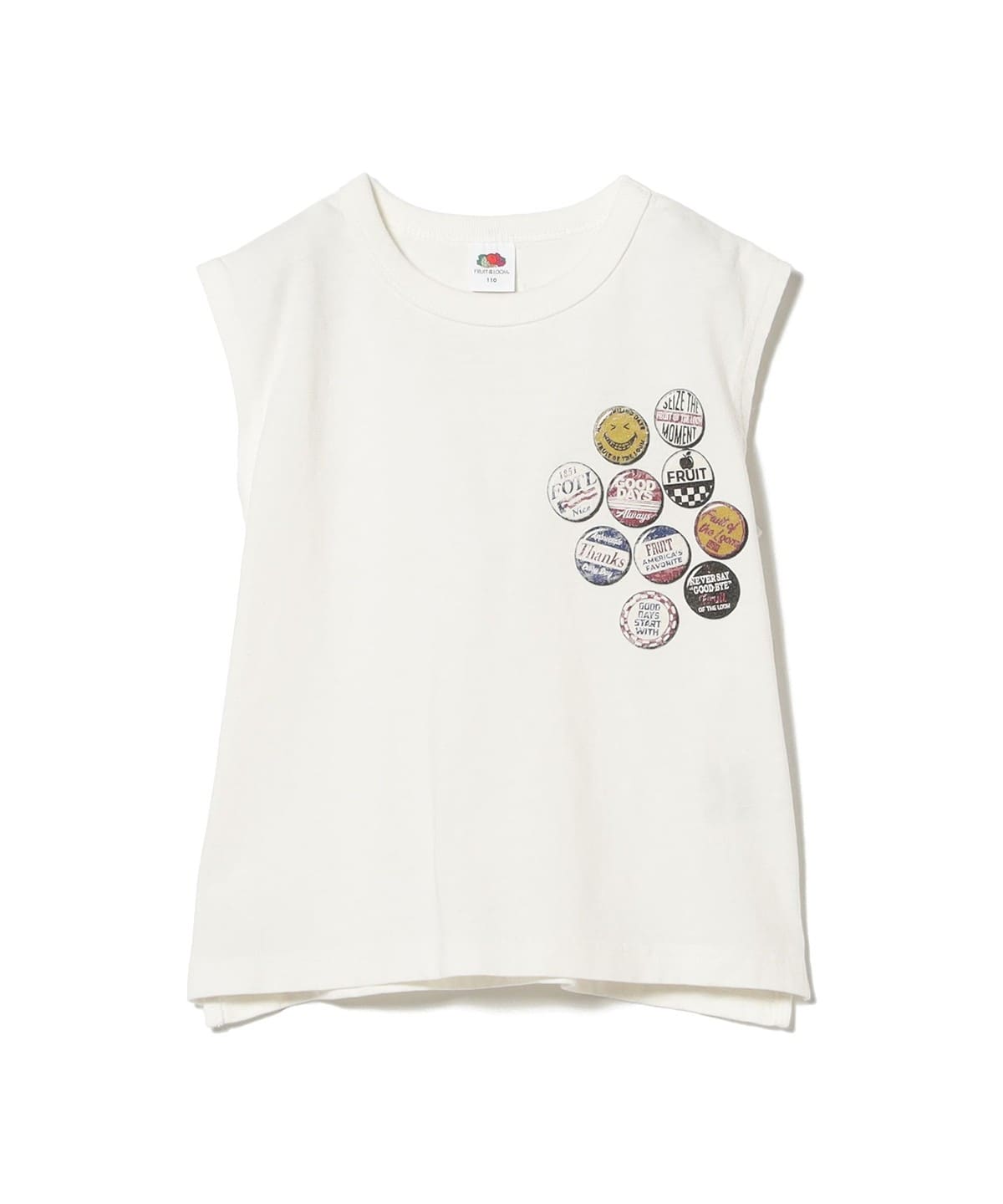 FRUIT OF THE LOOM フルーツオブザルーム / プリント ノースリーブ Tシャツ 2025SS(100 140cm) Tシャツ・カットソー WHITE 110 FRUIT OF THE LOOM フルーツオブザルーム / プリント ノースリーブ Tシャツ 2025SS(100 140cm) Tシャツ・カットソー WHITE 110