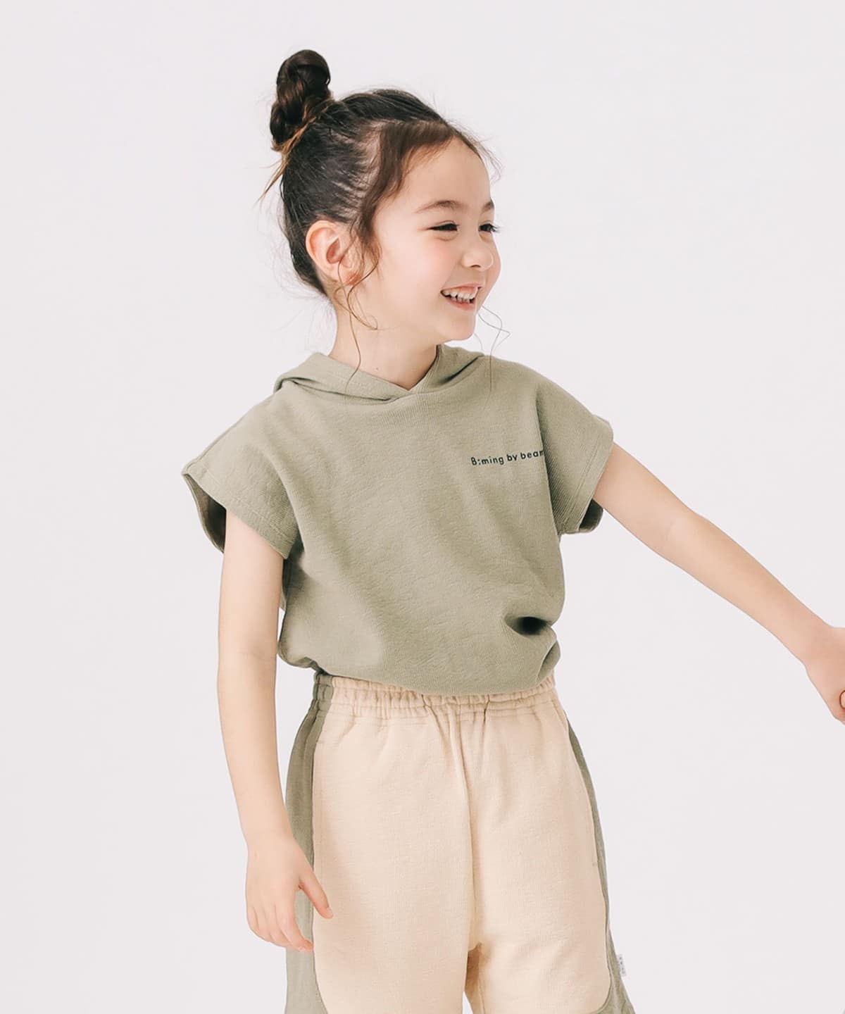 フード ノースリーブ プルオーバー2025SS(100 140cm) Tシャツ・カットソー OLIVE 140 フード ノースリーブ プルオーバー2025SS(100 140cm) Tシャツ・カットソー OLIVE 140