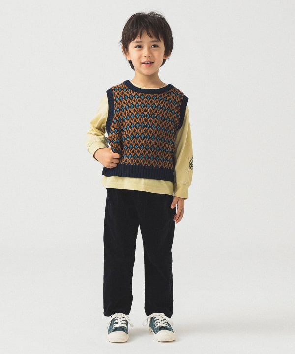 B:MING by BEAMS（ビーミング by ビームス）柄編みニット ベスト