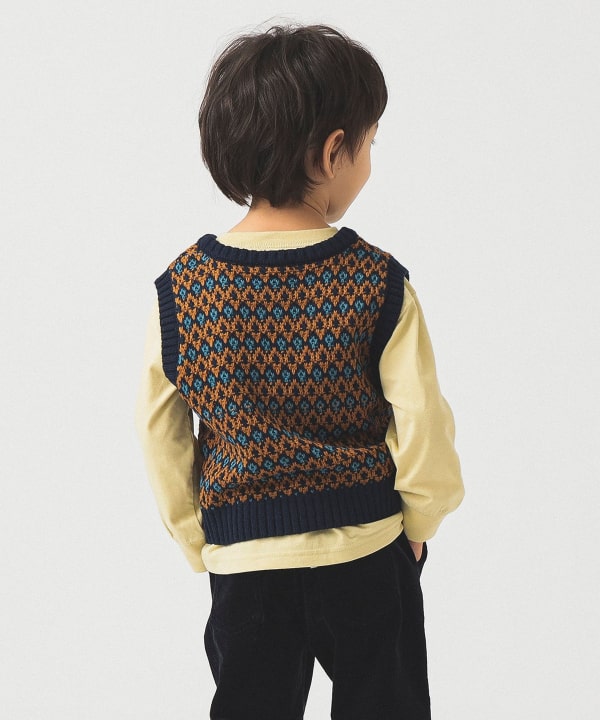 新品タグ付き⭐️ハグオーワー　フラワー＆ポップコーン編みハンドニットベスト 新品タグ付き⭐️ハグオーワー フラワー＆ポップコーン編み