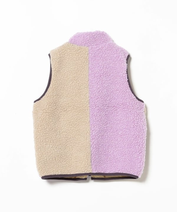 y2k✨️ BURBERRY BLUE LABEL リバーシブル ボア ベスト B:MING by BEAMS（ビーミング by ビームス）リバーシブル ボア