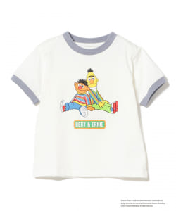 B:MING by BEAMS / セサミストリート リンガー プリント Tシャツ（80~150cm）