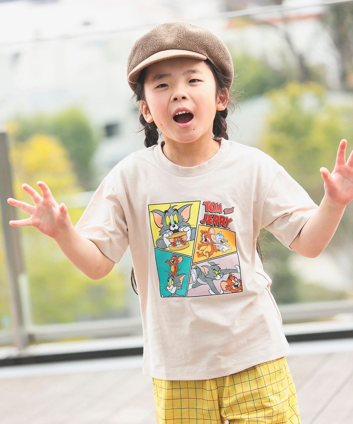 トムとジェリー プリントTシャツ (80 140cm) Tシャツ・カットソー BEIGE 90 トムとジェリー プリントTシャツ (80 140cm) Tシャツ・カットソー BEIGE 90