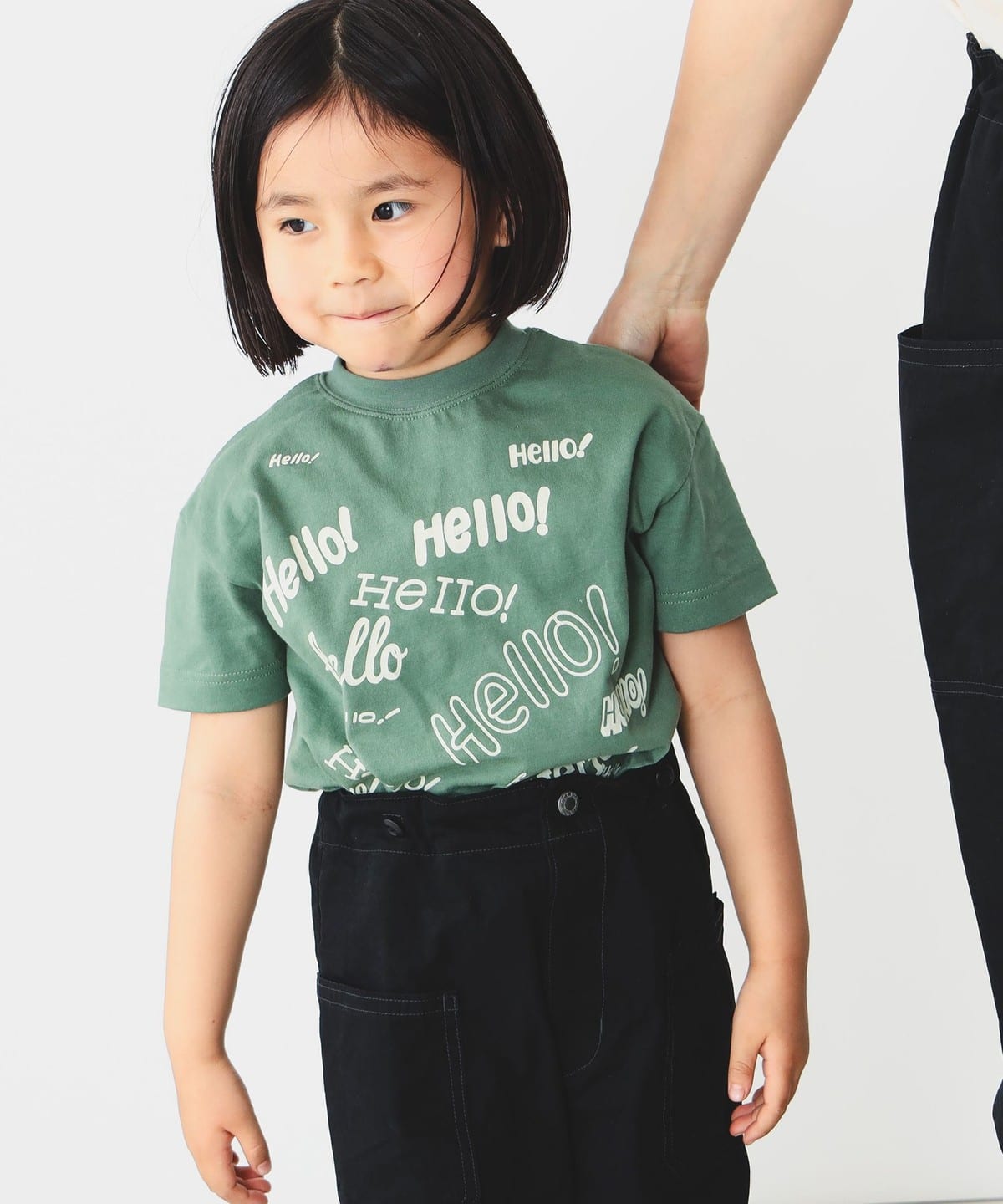 【別注】GO TO HOLLYWOOD / ハロー Tシャツ(100 150cm) Tシャツ・カットソー GREEN S 【別注】GO TO HOLLYWOOD / ハロー Tシャツ(100 150cm) Tシャツ・カットソー GREEN S