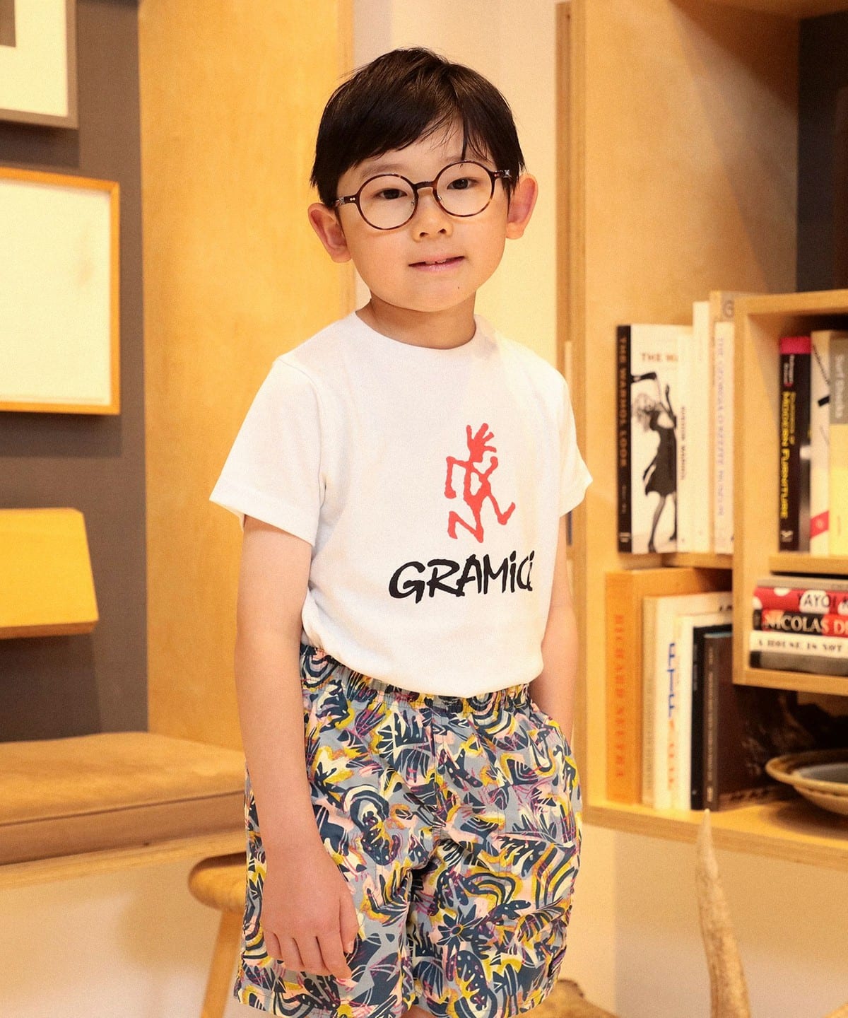 Gramicci / ロゴ Tシャツ 2025SS(100 130cm) Tシャツ・カットソー WHITE 120 Gramicci / ロゴ Tシャツ 2025SS(100 130cm) Tシャツ・カットソー WHITE 120